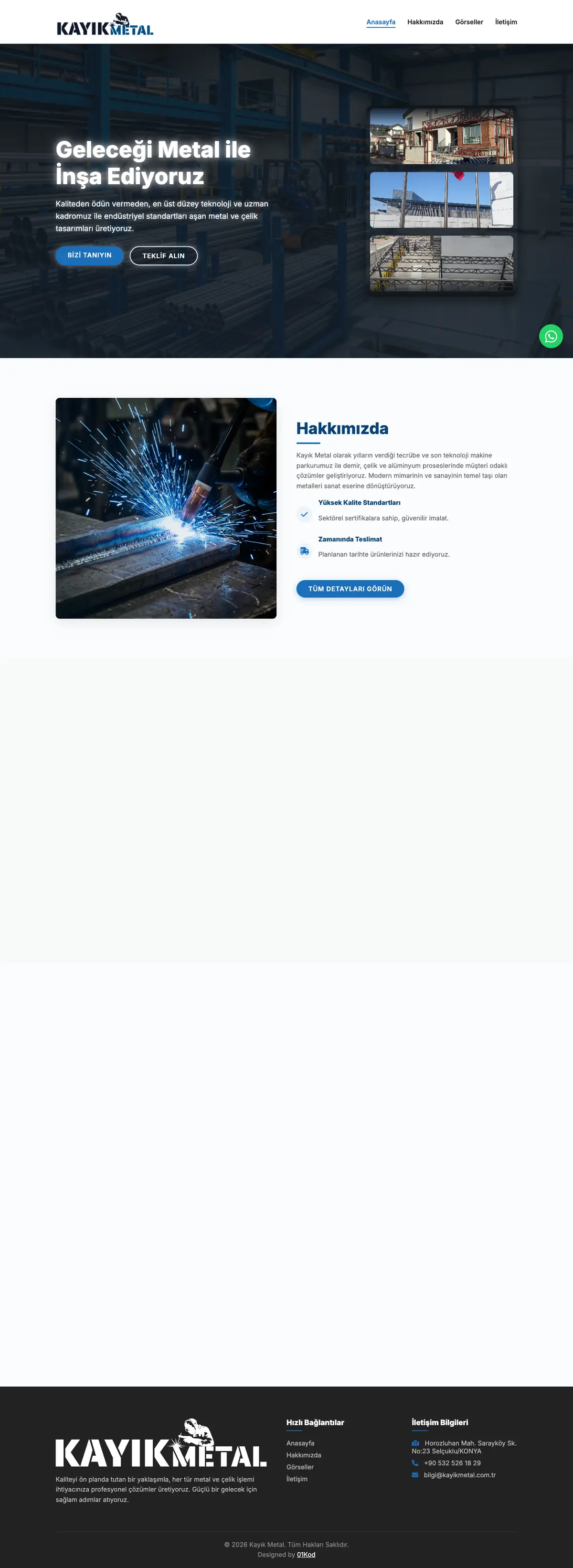 Kayık Metal web sitesi